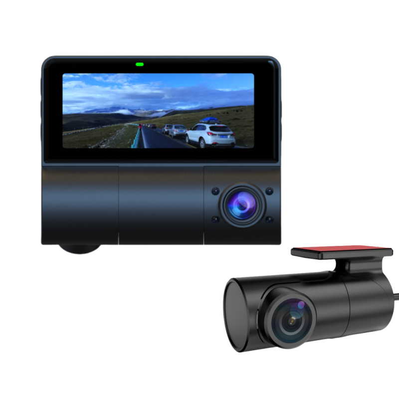 JT-4K-07 3-Channel Dash Cam (64GB SD Card)