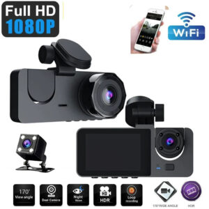 1080p Full HD 3-Way Channel Dash Camera