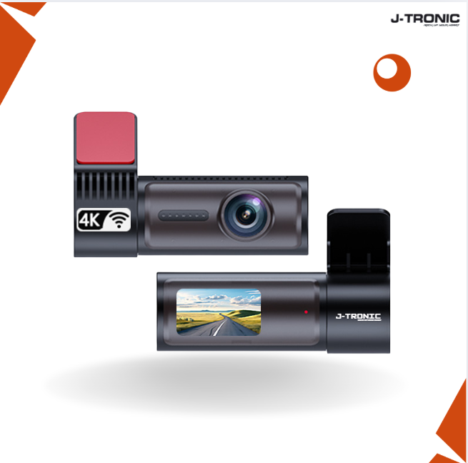 JT-4K-06 Ultra HD 2- Channel Dash Camera (64 GB SD Card) - Image 3